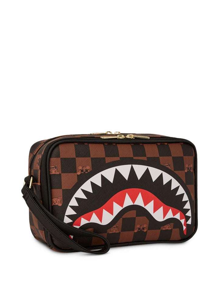 Borsa marrone con stampa per bambino