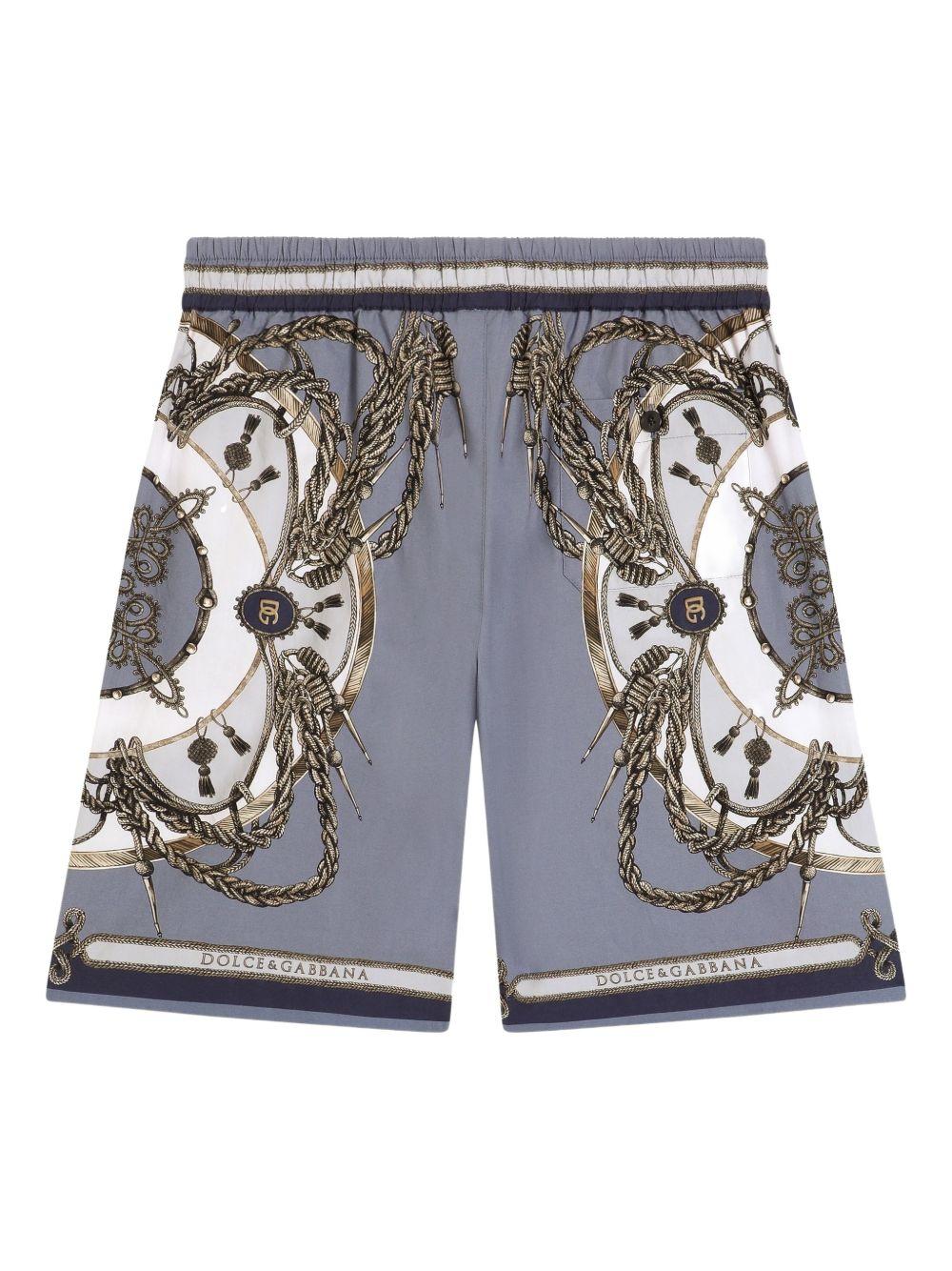 Bermuda grigio per bambino L43Q47FI5NQ HT5XB Dolce & Gabbana Kids 