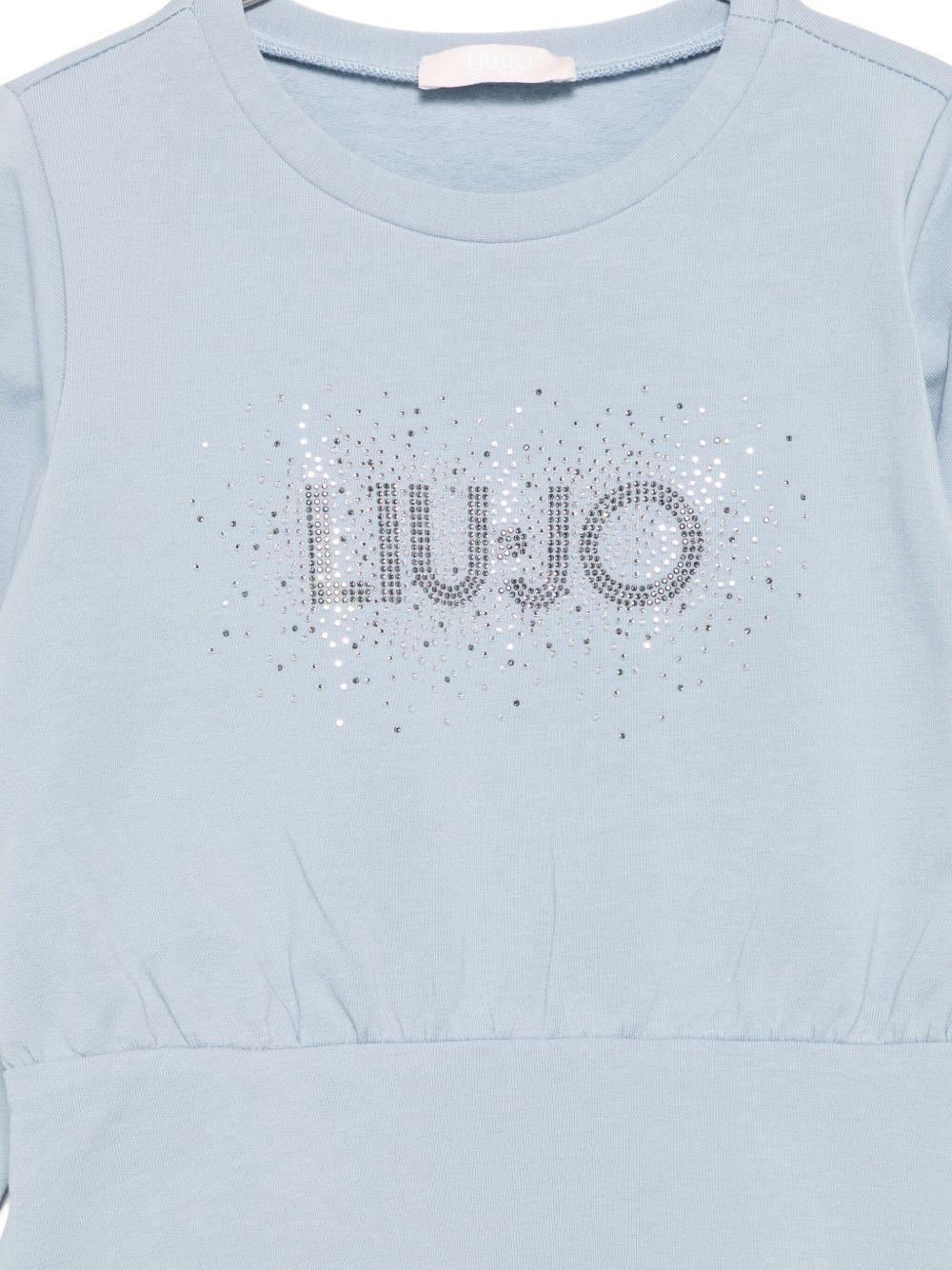 Abito azzurro per bambina KF5004F0724 64010 Liu Jo 