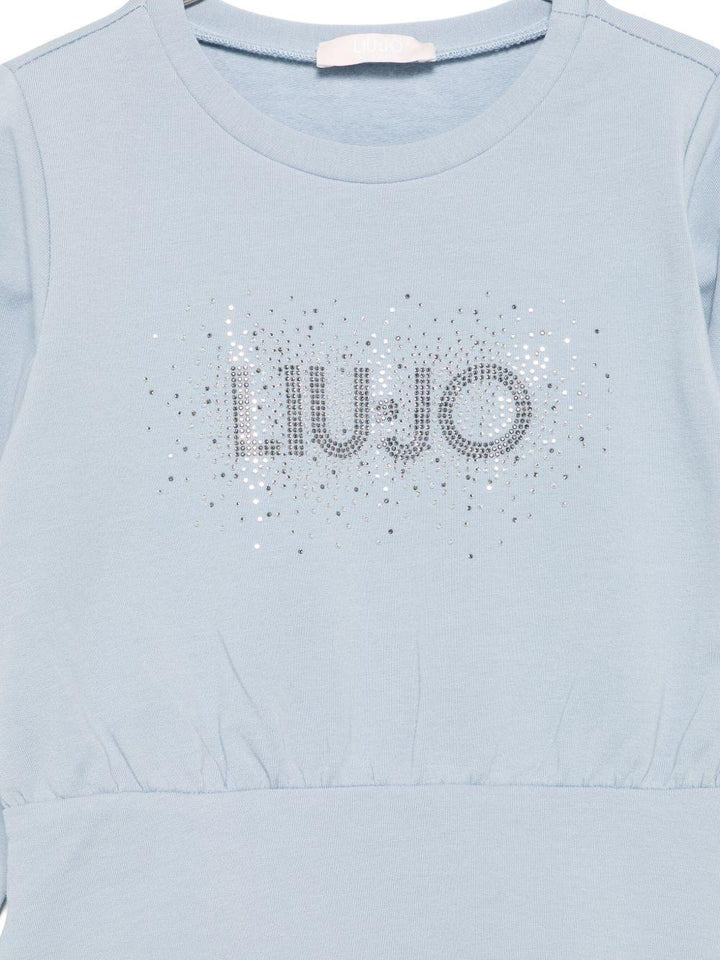 Abito azzurro per bambina KF5004F0724 64010 Liu Jo 