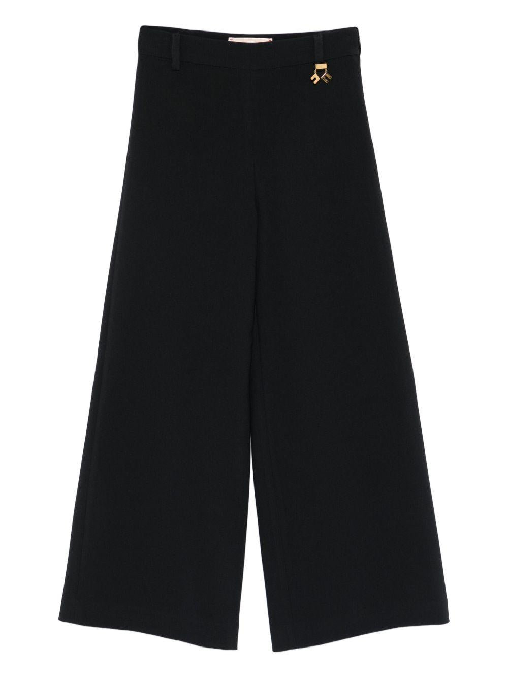 Pantalone nero per bambina EFPA3030GA085 N000 Elisabetta Franchi Kids 