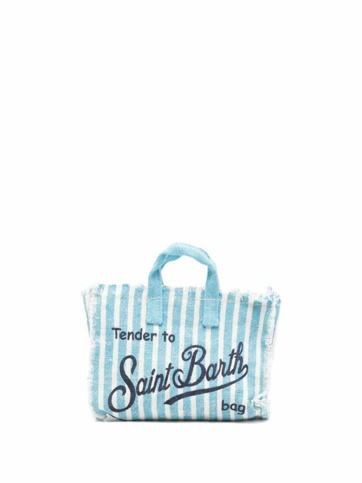 Borsa celeste/bianca per bambina PHONE002 00398L MC2 Saint Barth Kids 