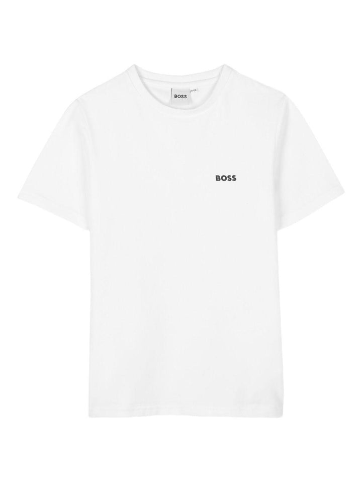 T-shirts bianca/nera per bambino J52680 M41 Boss Kids 