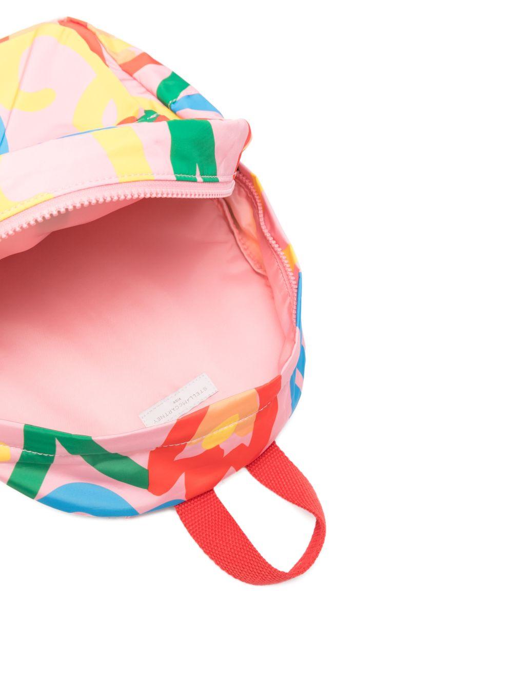Zaino rosa/multicolore per bambina TY0A78Z3614 509MC Stella McCartney Kids 