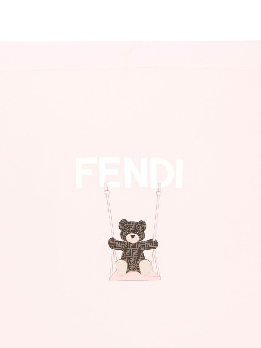 Coperta rosa per neonata BUJ339ST8 F0C11 Fendi Kids 