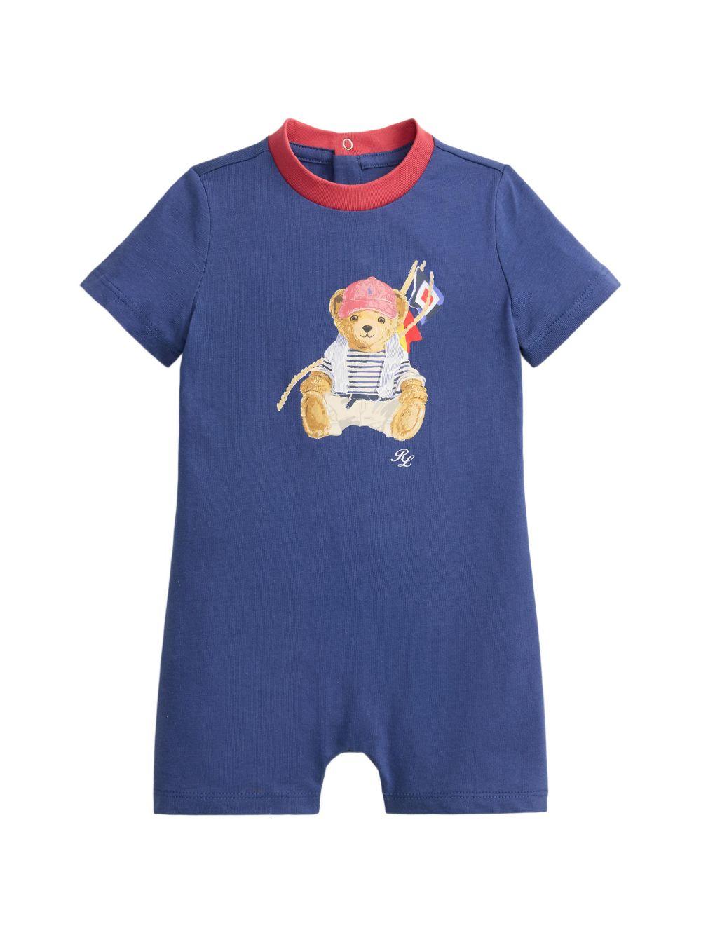 Tutina blu navy per neonato 320B14049 001 Ralph Lauren Kids 