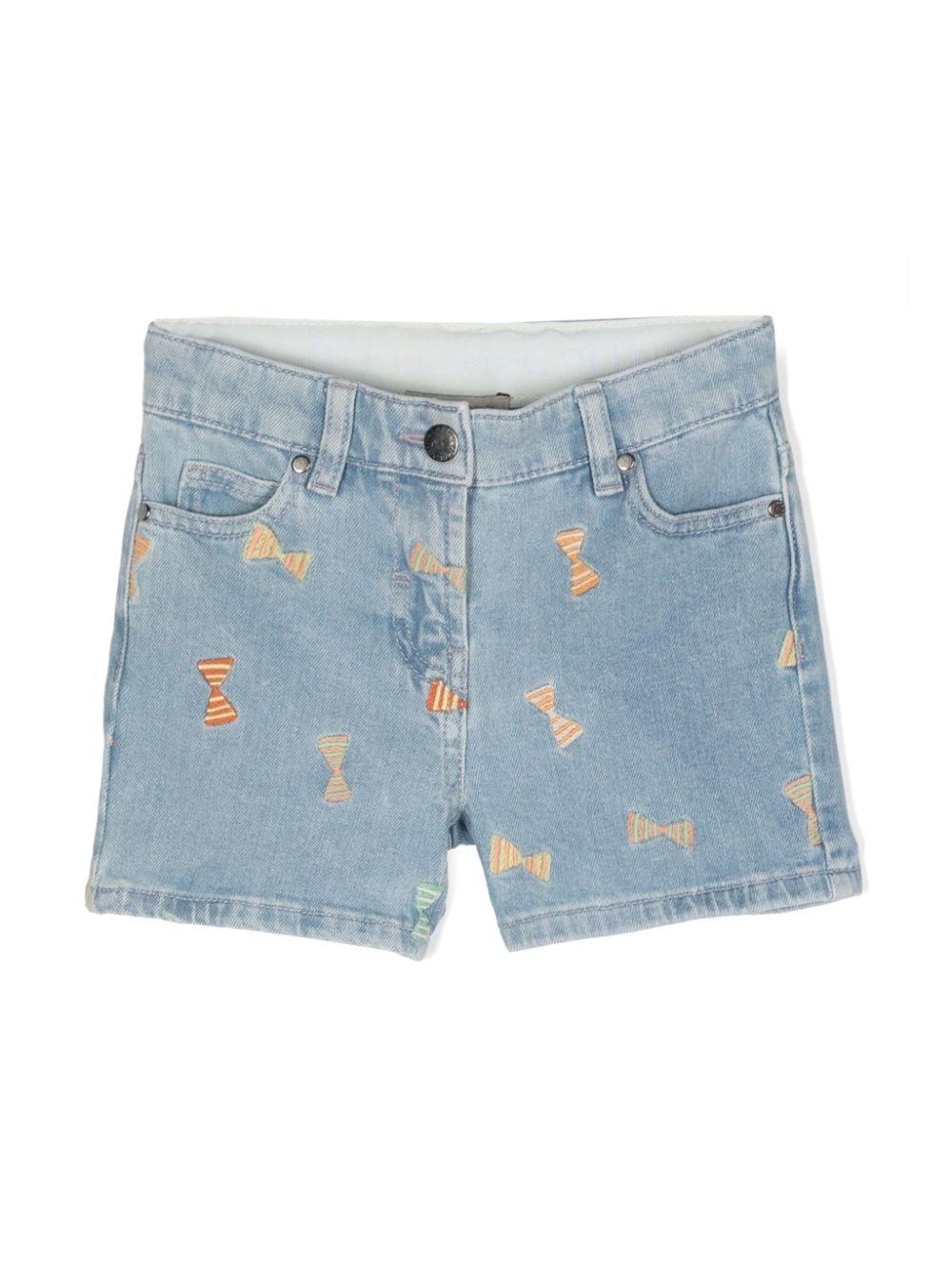 Bermuda azzurra per bambina in denim