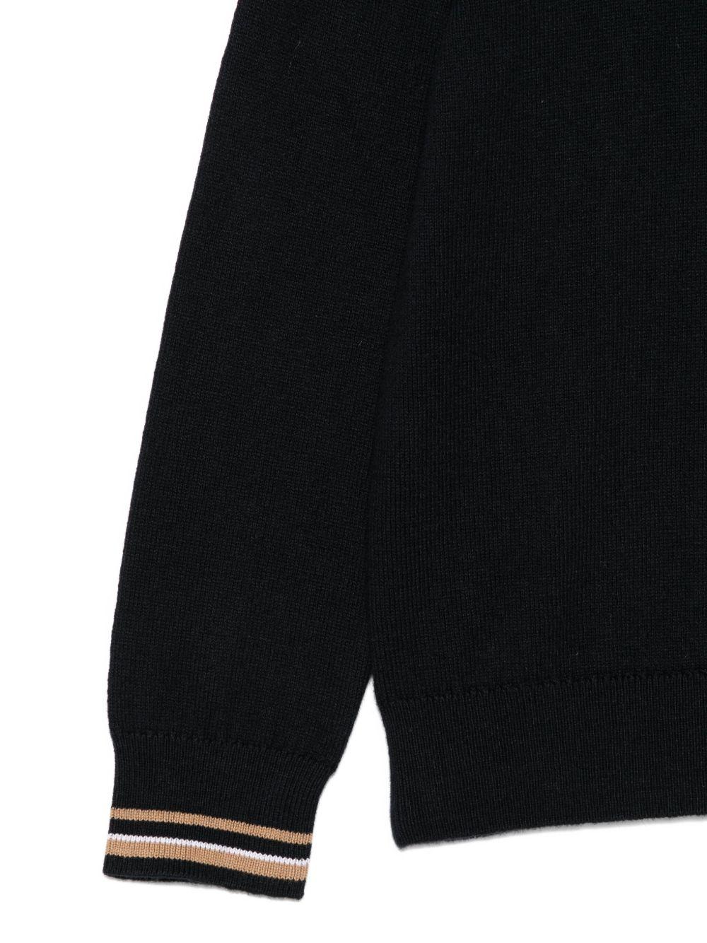 Maglione nero per bambino J52343 09B Boss Kids 