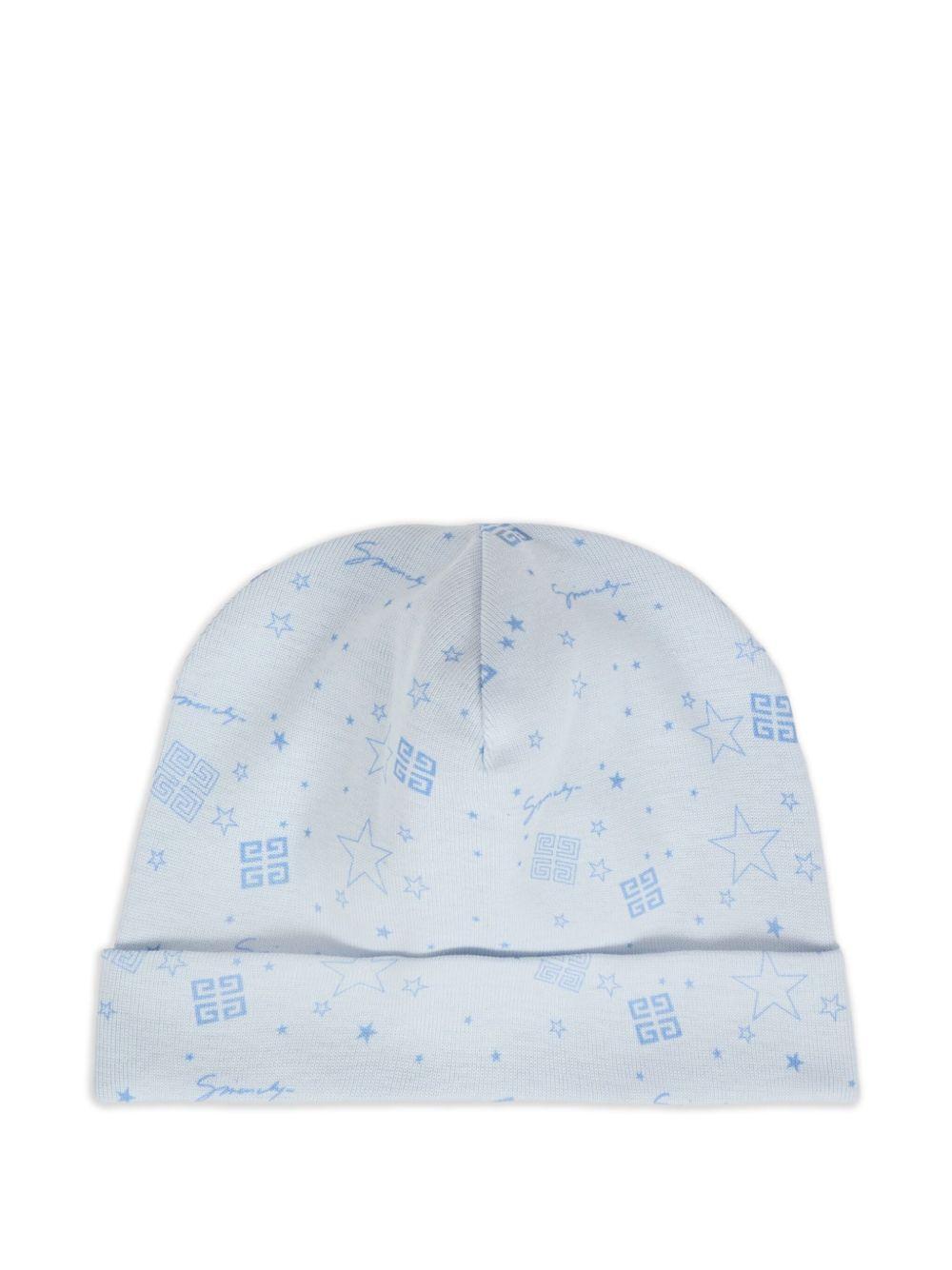 Coperta azzurra per neonato H30853 771 Givenchy Kids 