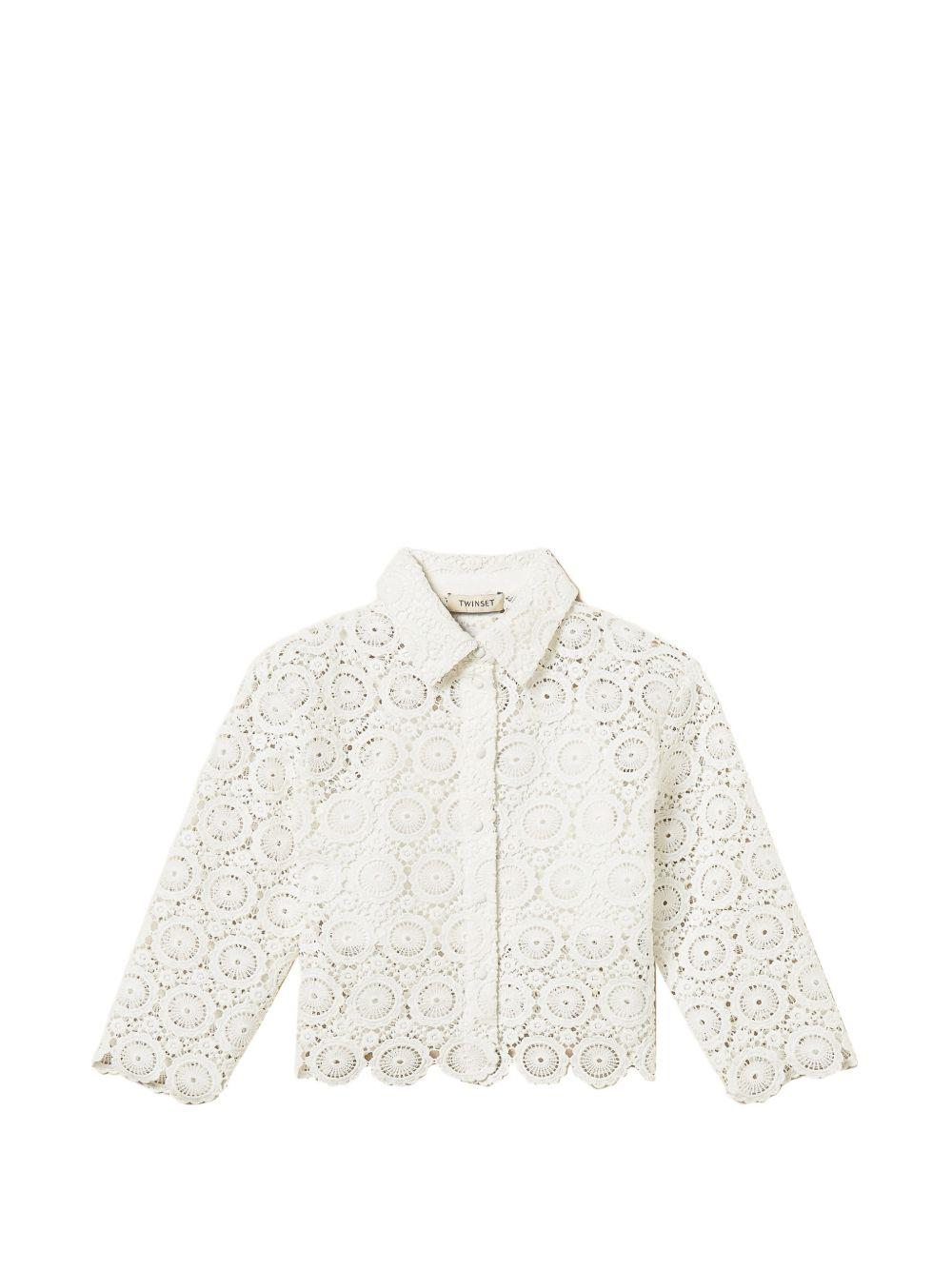 Camicia bianca per bambina 261GJ2Q25 00526 Twin Set 