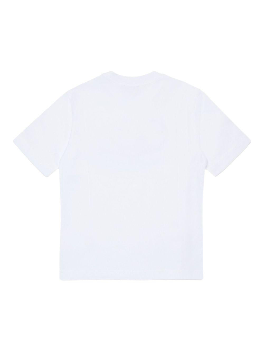 T-shirt bianco per bambino J0260100YI9 K100 Diesel Kids 
