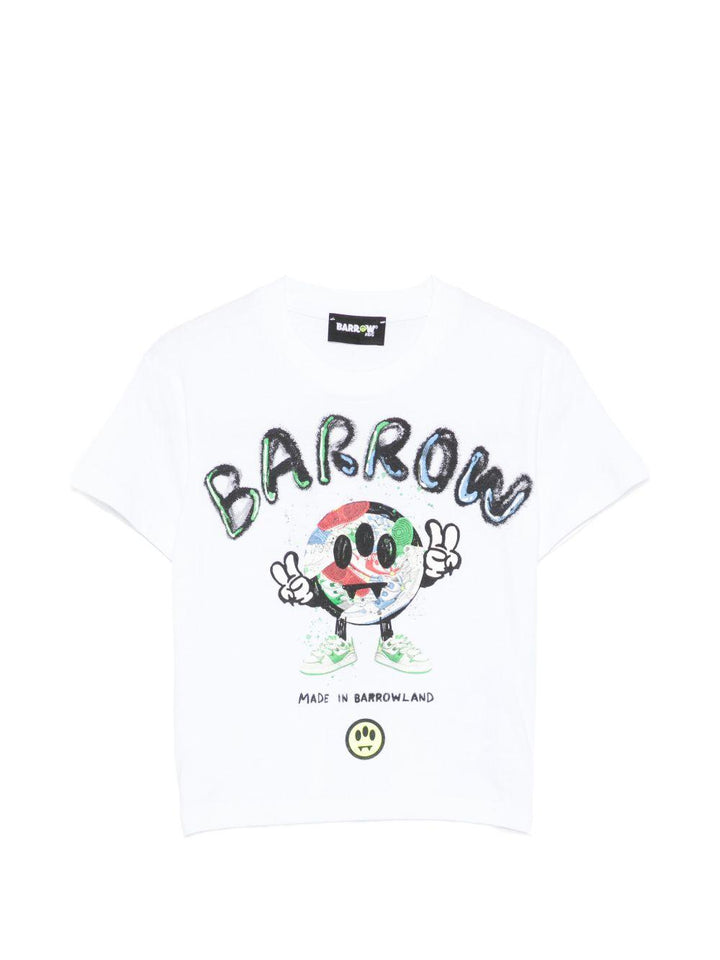 T-shirt bianca per bambino S6BKJUTH094 002 Barrow Kids 