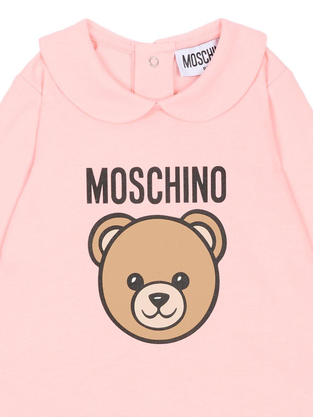 Tutina rosa per neonata MUY098LCA19 50209 Moschino Kids 