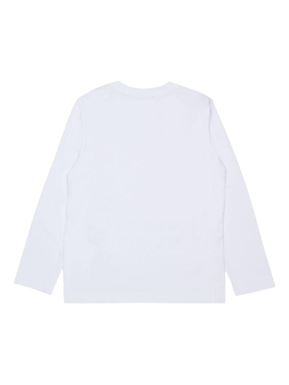 Felpa bianca per bambino J026190GEAD K141 Diesel Kids 