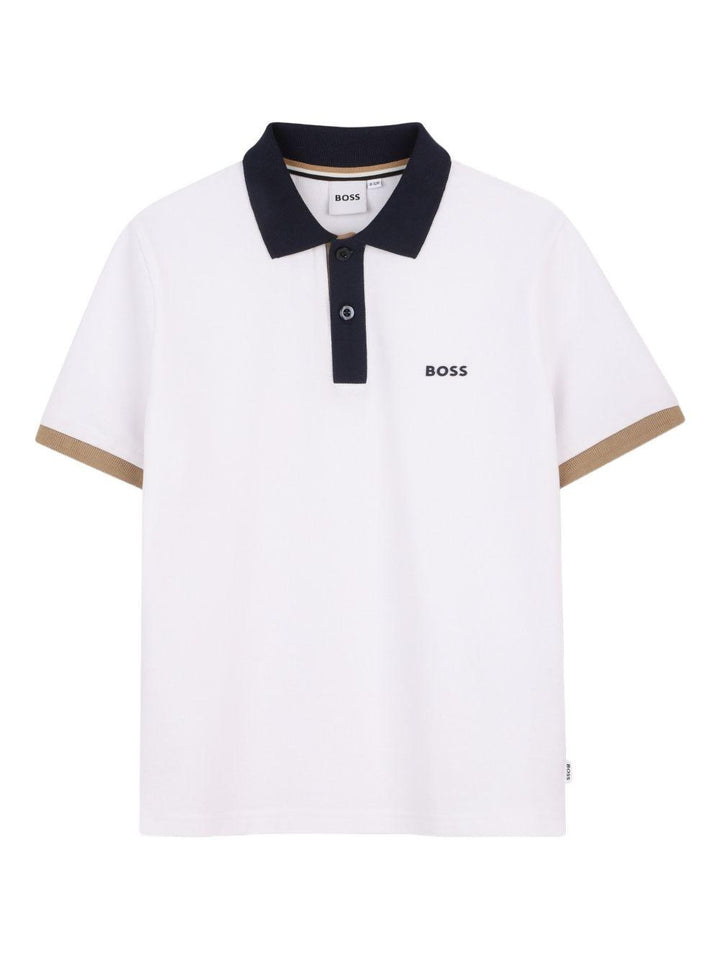 Polo bianca per bambino J52955 10P Boss Kids 