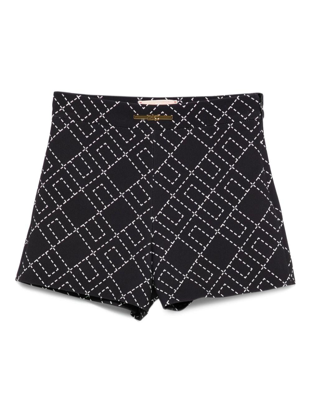 Bermuda nera per bambina EFBE0750GA023 D748 Elisabetta Franchi Kids 