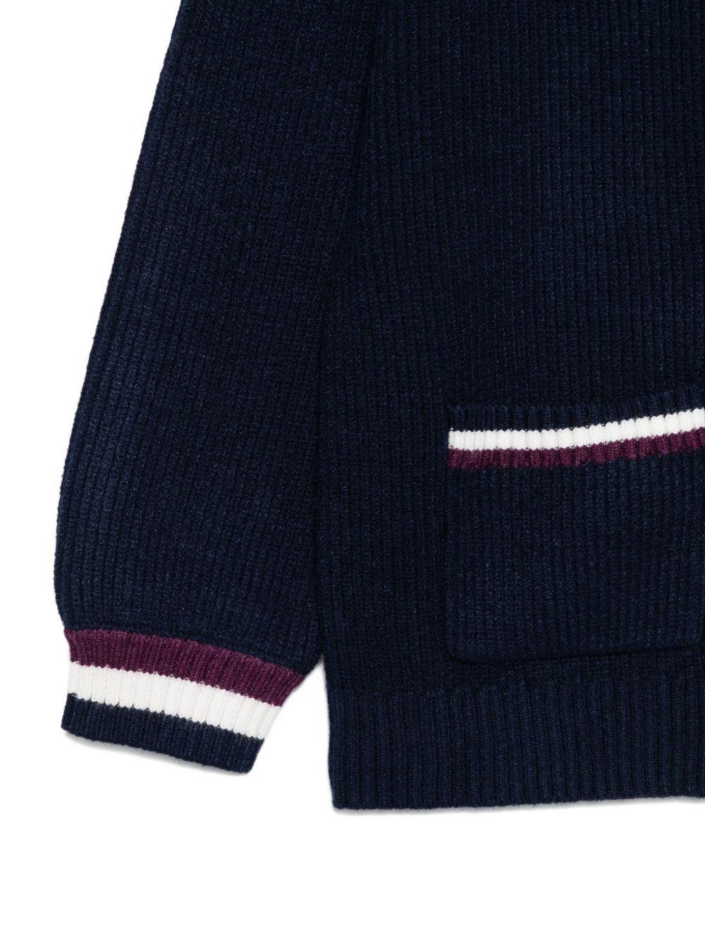 Cardigan blu per bambina 252GJ3033 11956 Twin Set 