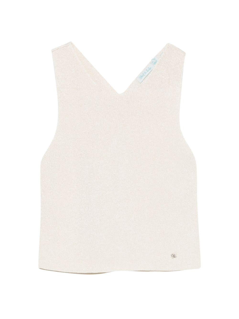Top bianco sporco per bambina 5166 002 Abel & Lula 