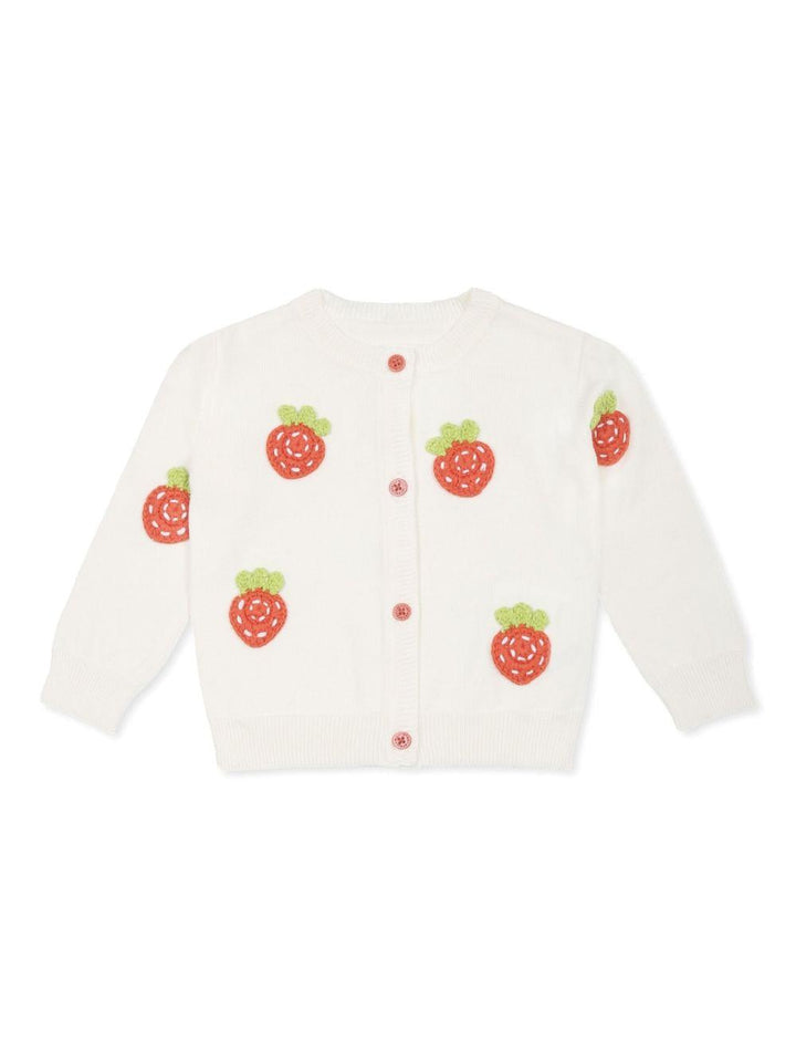 Cardigan bianco per neonata