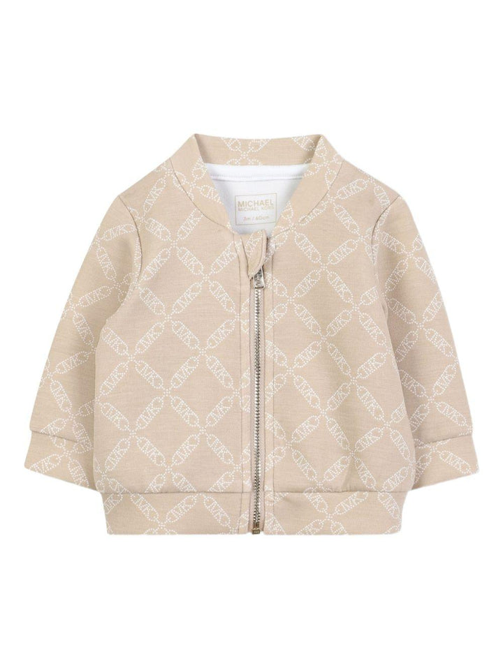 Completo beige/bianco per neonata R30502 23B Michael Kors Kids 