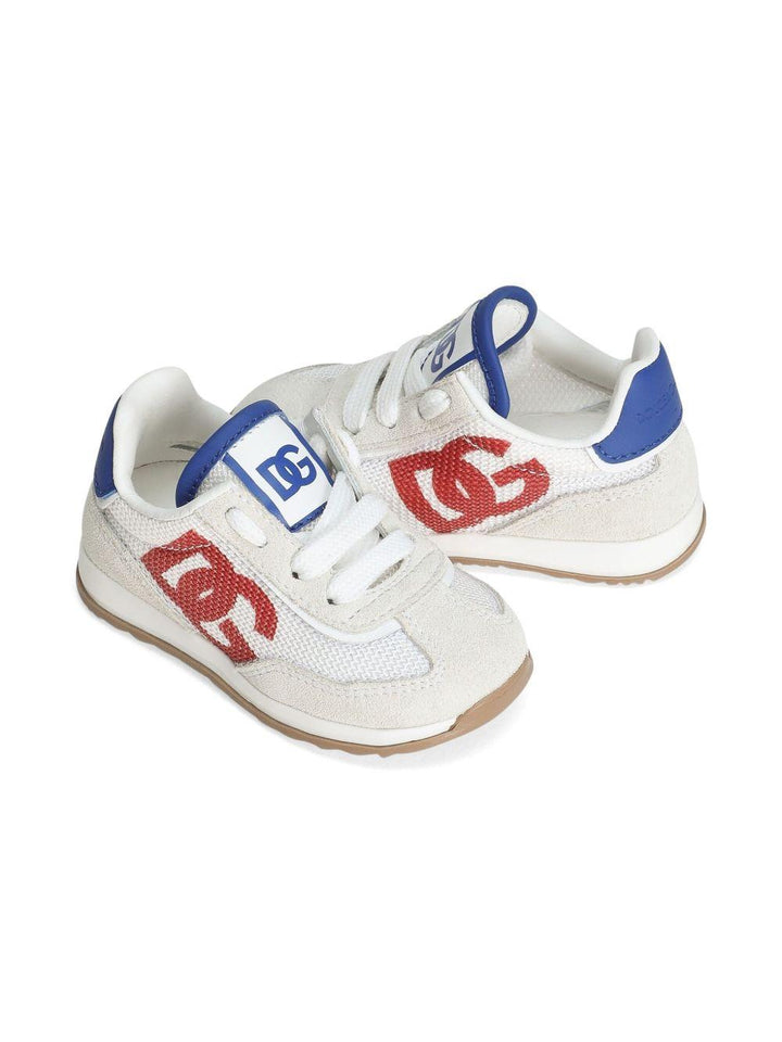 Sneakers bianchi/beige per bambino DN0217A5355 89926 Dolce & Gabbana Kids 