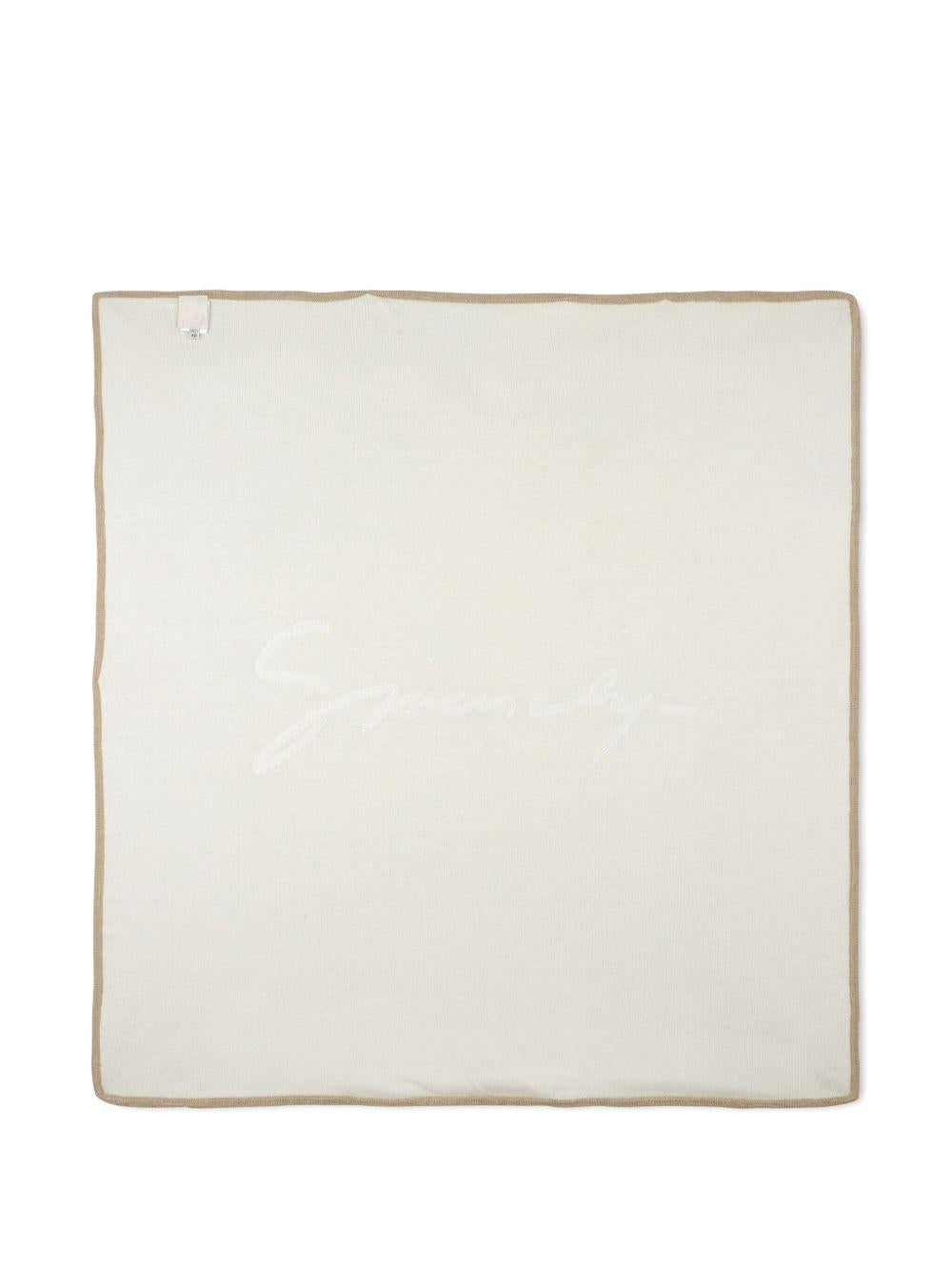 Coperta bianca per neonato H30852 117 Givenchy Kids 