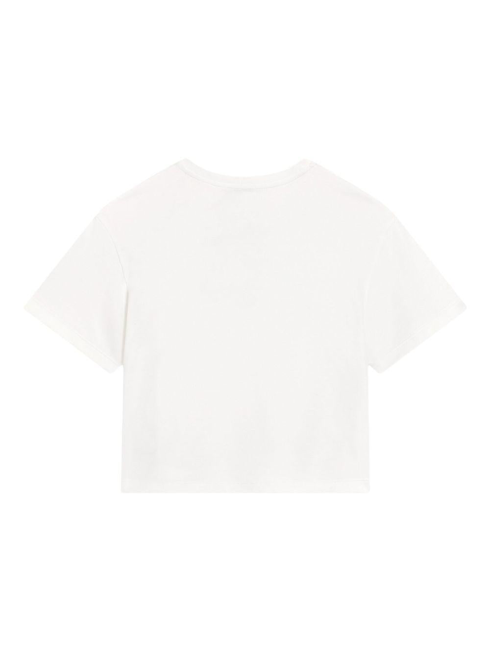 T-shirt bianco per bambina