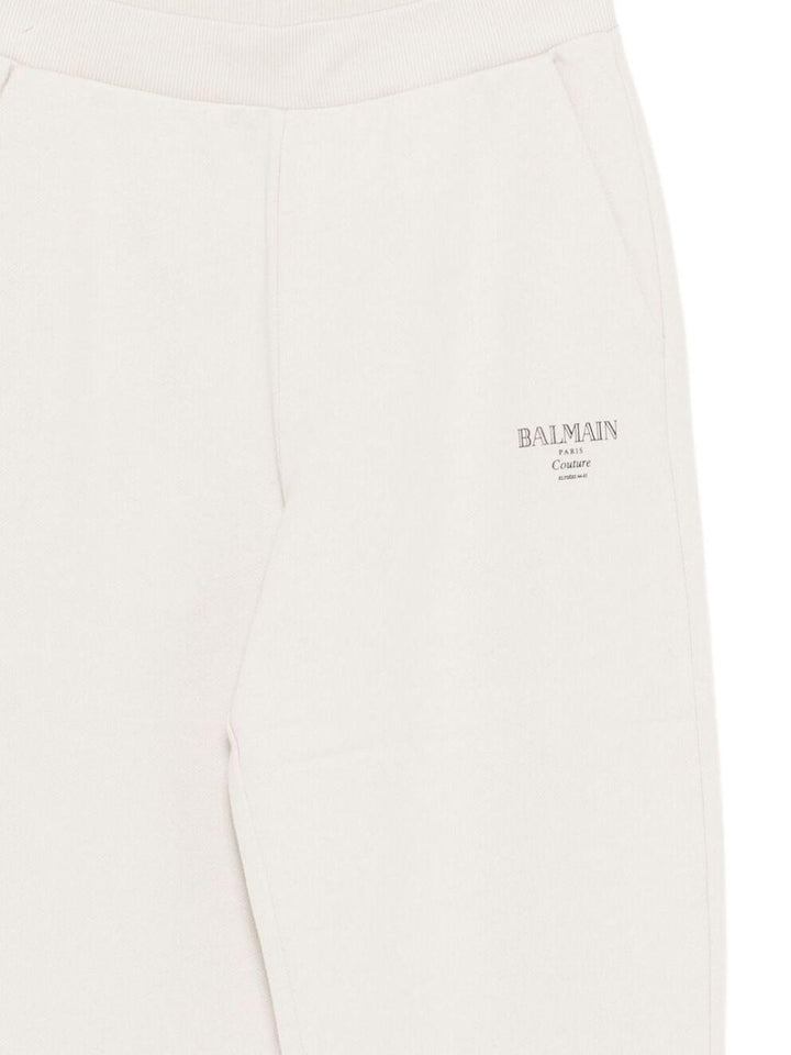 Pantalone beige per bambino BX6P40Z3183 107NE Balmain Kids 