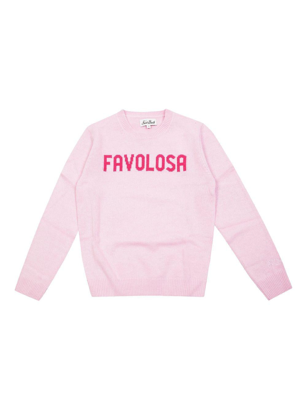 Maglione rosa chiaro per bambina PRC0001 00552I MC2 Saint Barth Kids 