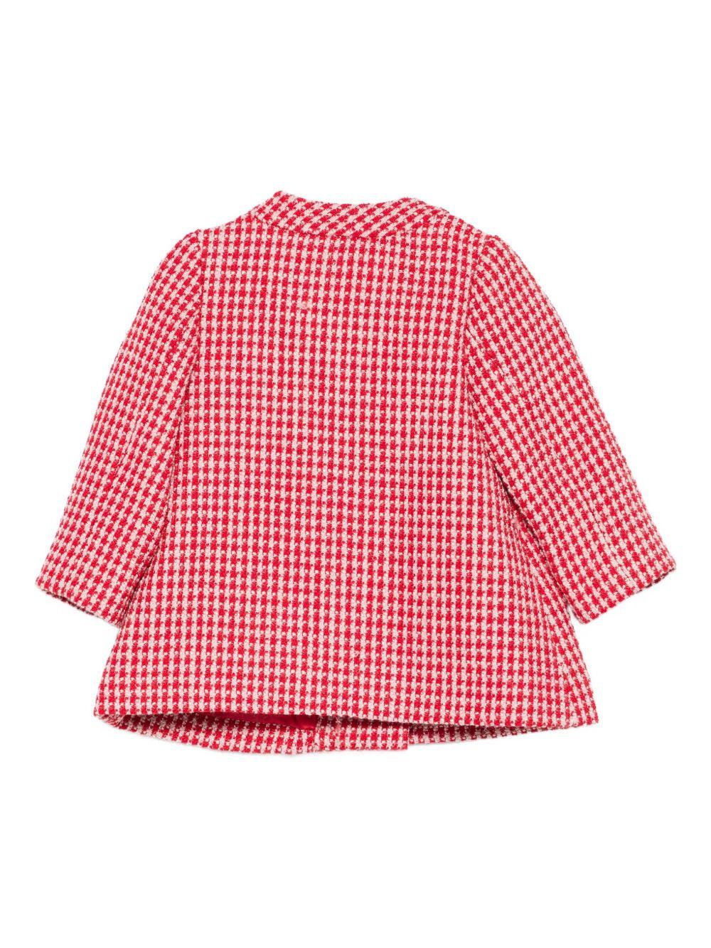 Cappotto rosso/bianco per neonata 5820 002 Abel & Lula 