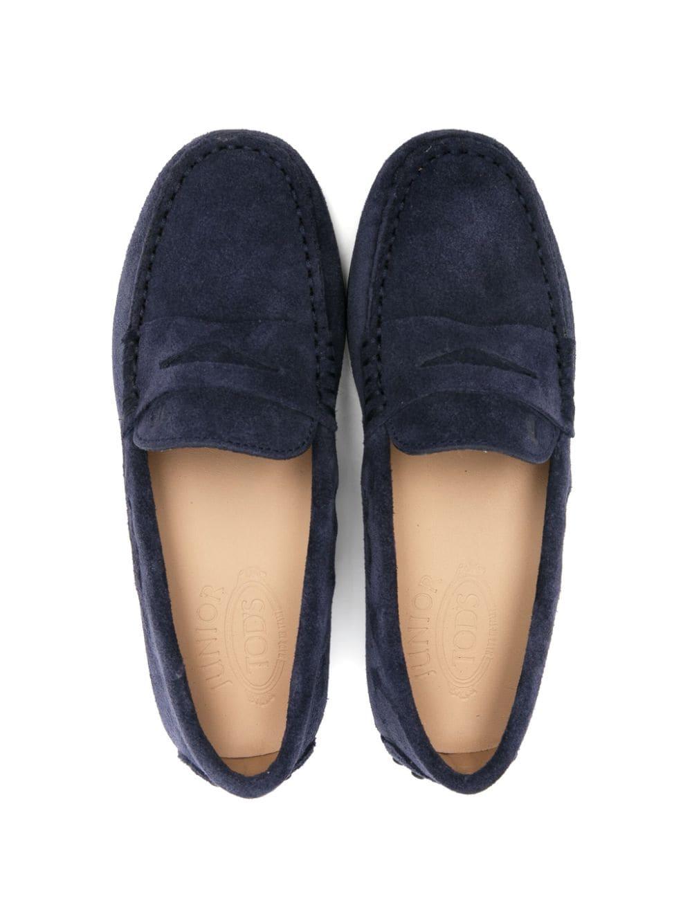 Navy Blue Moccasins For Boys