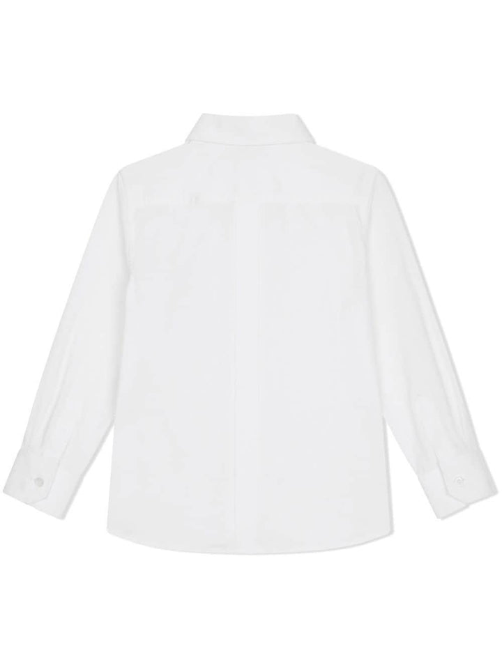 Camicia per bambino in misto cotone bianca