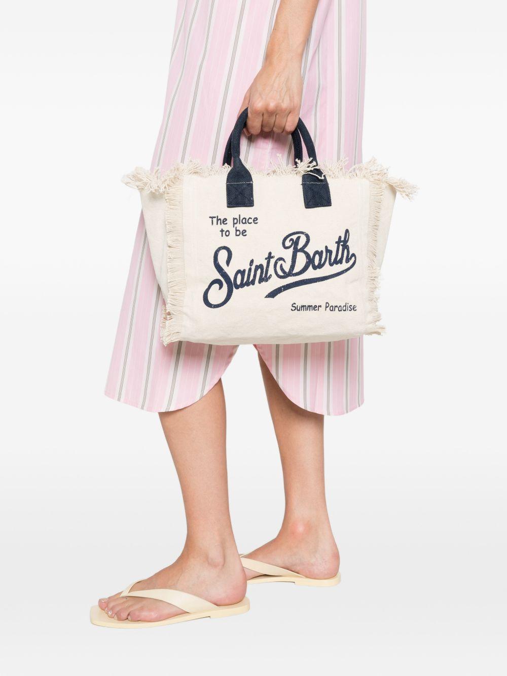 Borsa bianca/blu per bambina COL0001 02564L MC2 Saint Barth Kids 