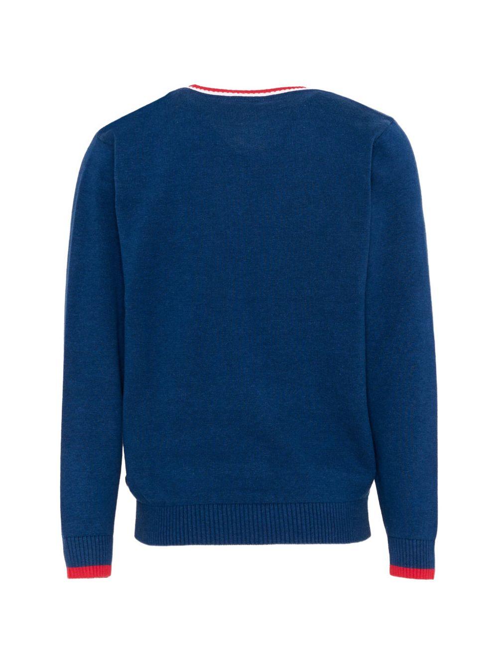 Cardigan blu per bambino TIP26007CDK BLU Trussardi Kids 