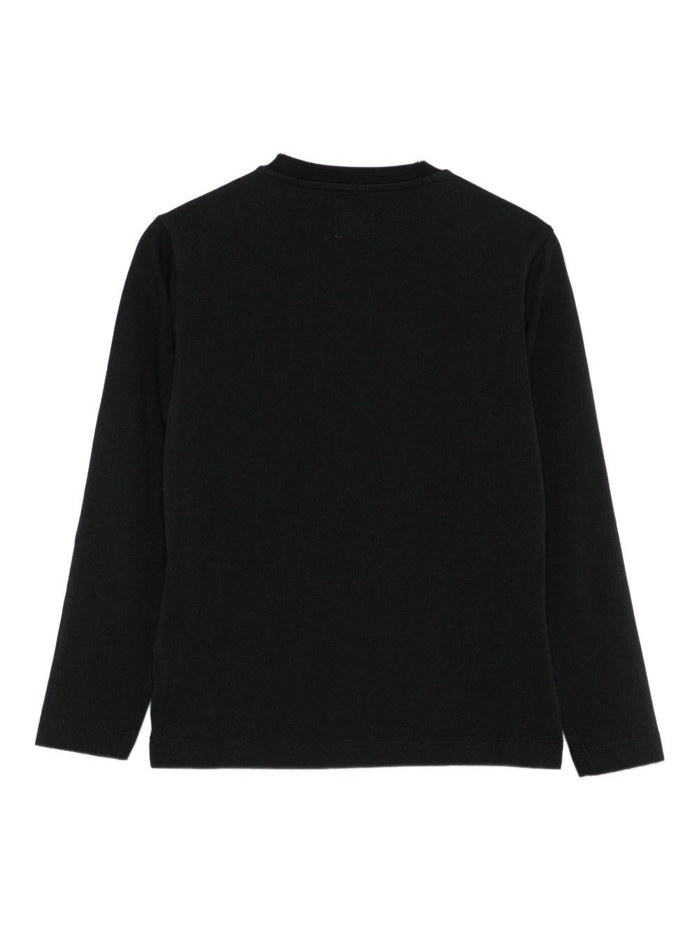 T-shirt nera per bambino CQO000LAA17 60100 C.P Company Kids 