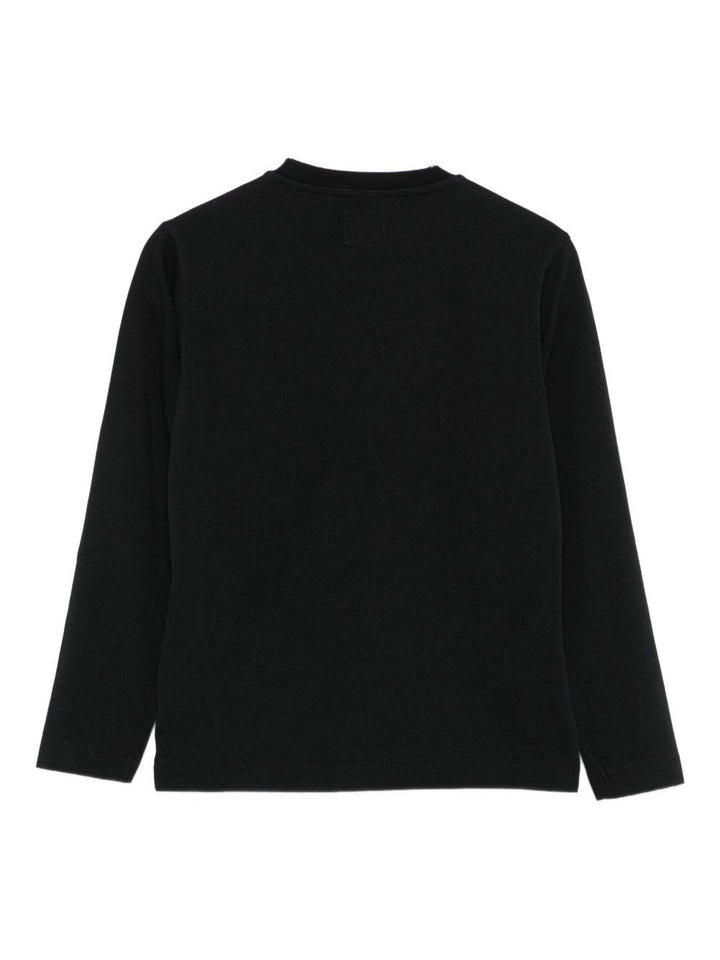 T-shirt nera per bambino CQO000LAA17 60100 C.P Company Kids 