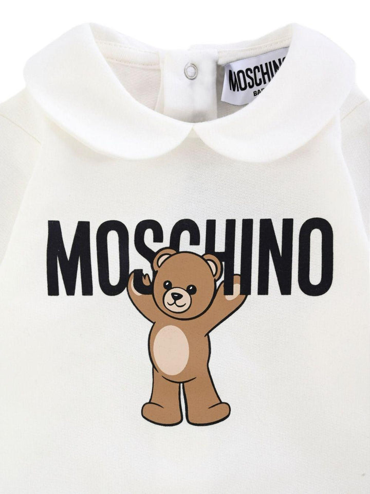 Tutina avorio per neonato MXY037LCA40 10063 Moschino Kids 