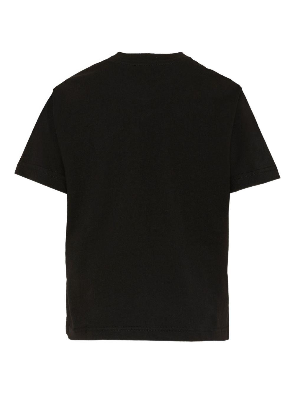 T-shirt nero per bambino J025820GRAI K900 Diesel Kids 