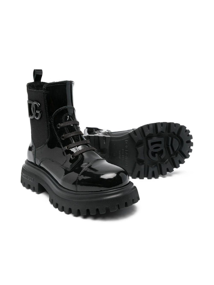 Stivali neri per bambina D11360AW623 80999 Dolce & Gabbana Kids 