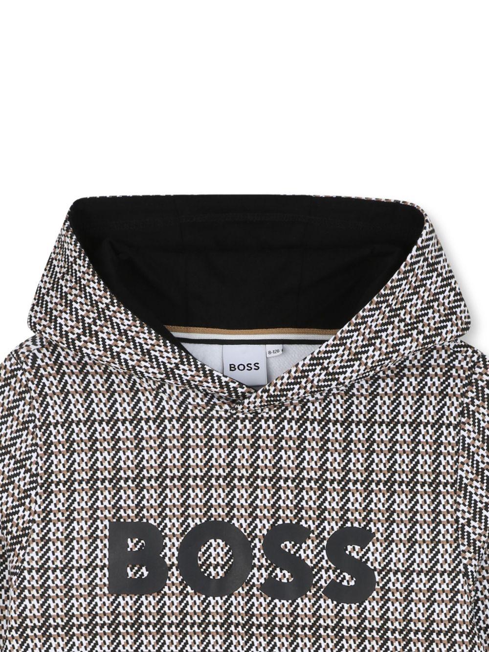 Felpa grigio/marrone per bambino J52357 09B Boss Kids 