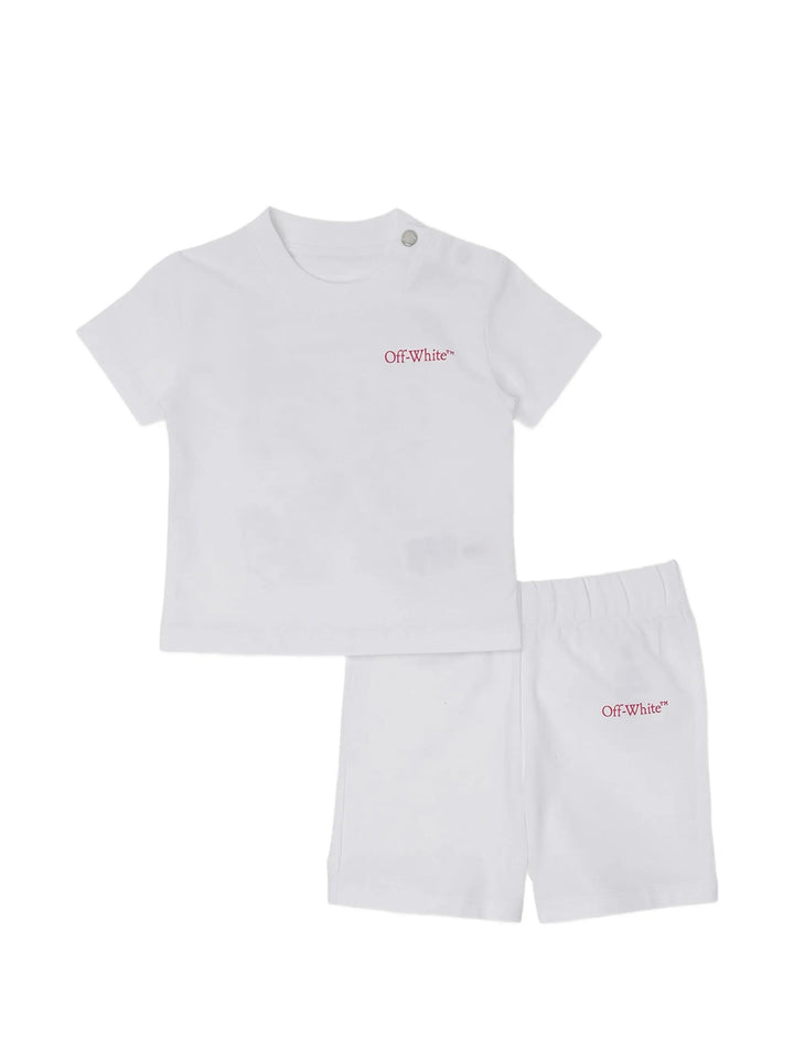 Completo sportivo bianco per neonata OG2X00BS26JER001 1000 Off White Kids 