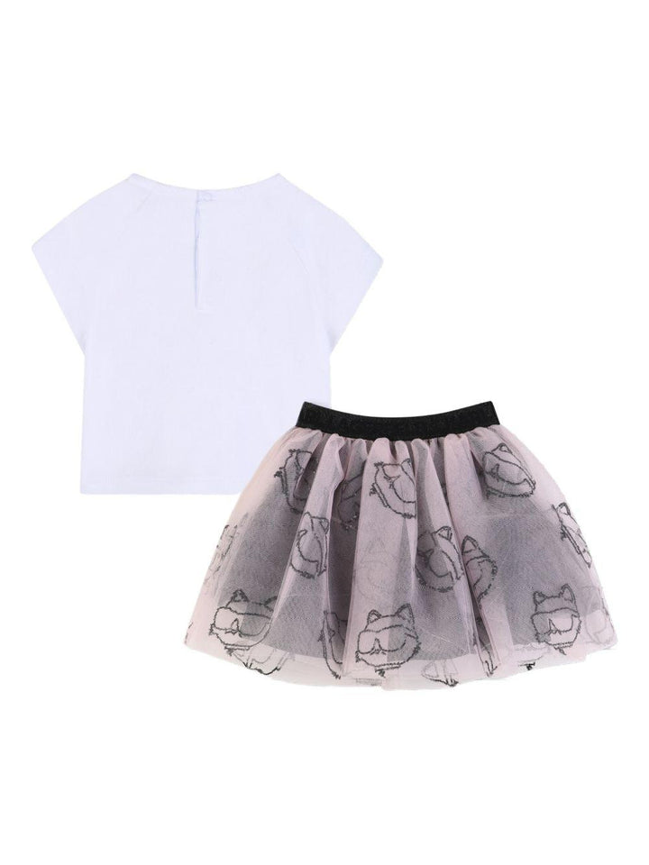 Completo rosa/bianco/nero Z31055 N54 Karl Lagerfeld Kids 