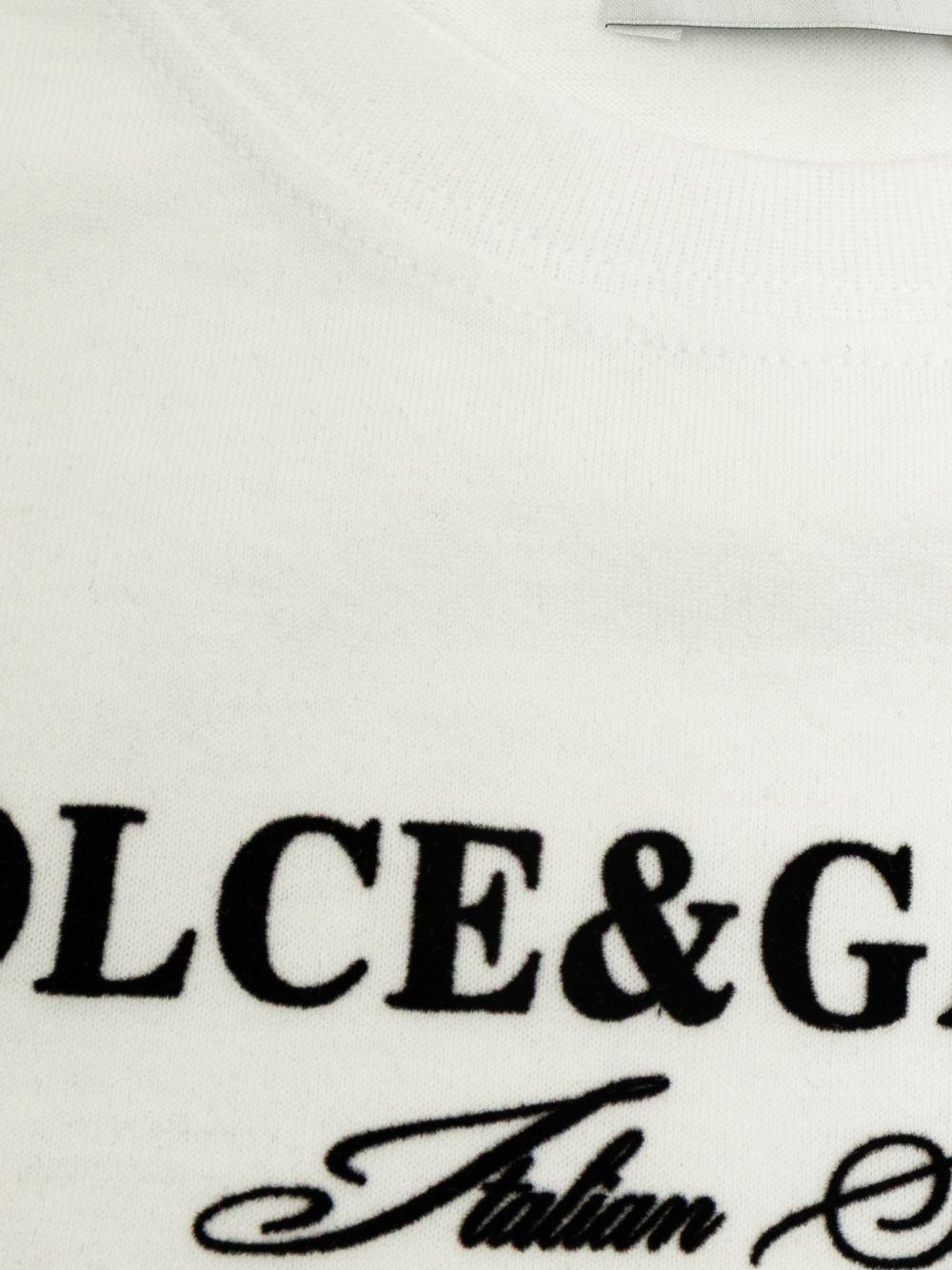 T-shirt bianco per bambino L4JTHUG7P1Y W0800 Dolce & Gabbana Kids 