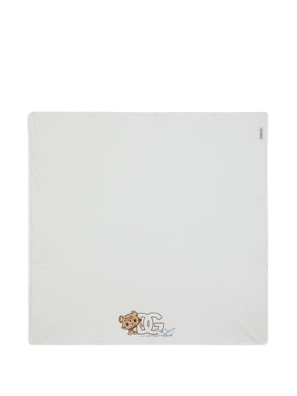 Coperta blu per neonato LNJA88G7PNK S9000 Dolce & Gabbana Kids 