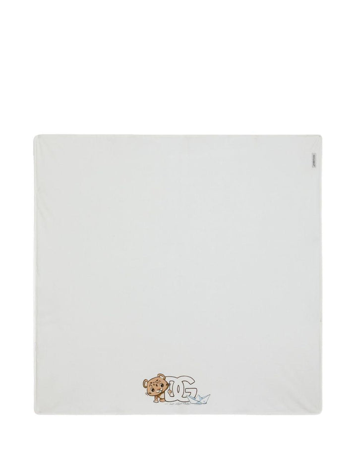 Coperta blu per neonato LNJA88G7PNK S9000 Dolce & Gabbana Kids 