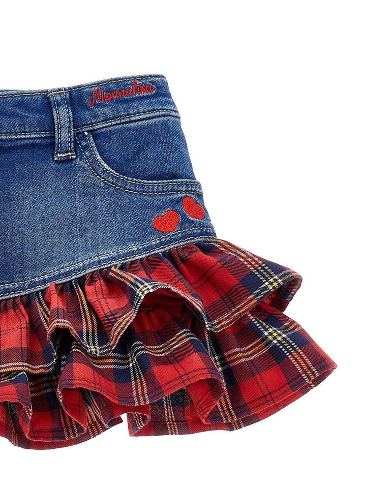 Gonna blu indaco per neonata 39F7026043 0055 Monnalisa Kids 