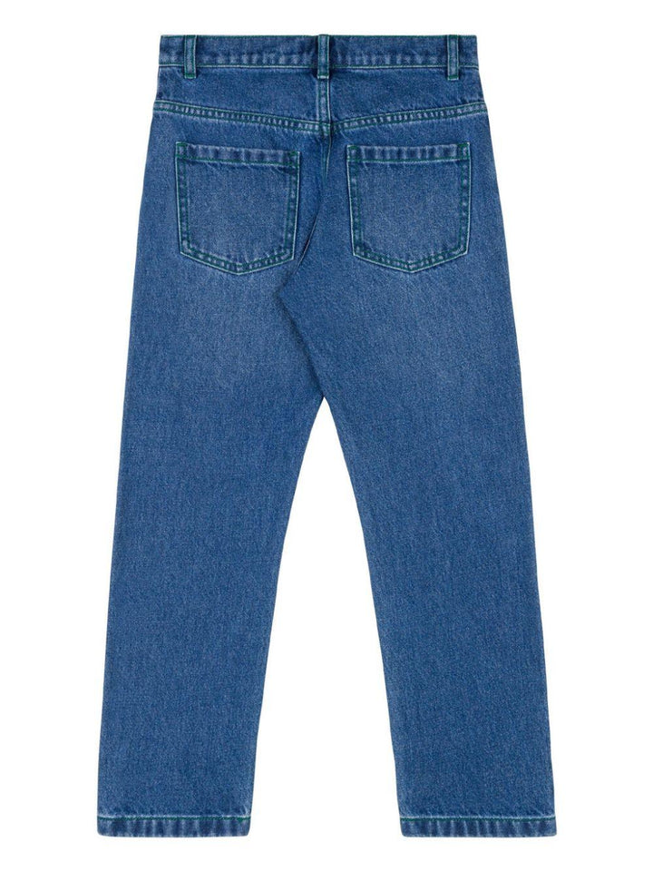 Indigo blue jeans for girls