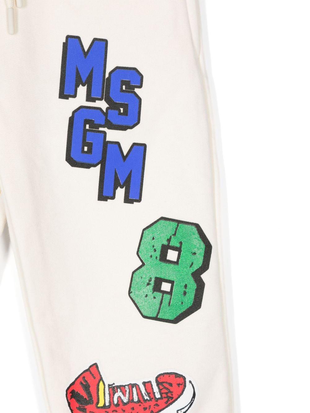 White cotton trousers for children