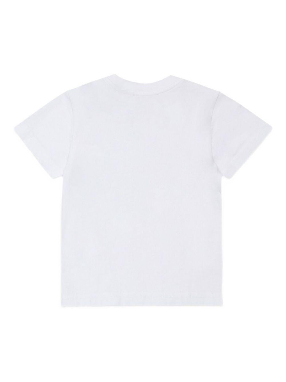 T-shirt bianca per neonato K00760KYAYS K100 Diesel Kids 
