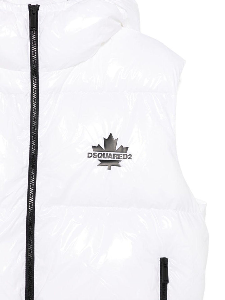 Gilet bianco per bambino DQ3043D0ADY DQ100 Dsquared2 Kids 